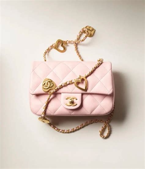 chanel chain bag pink